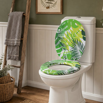 SINOBATH MDF WC-Sitz Gedruckte Muster Softclose Toilettensitz — H377