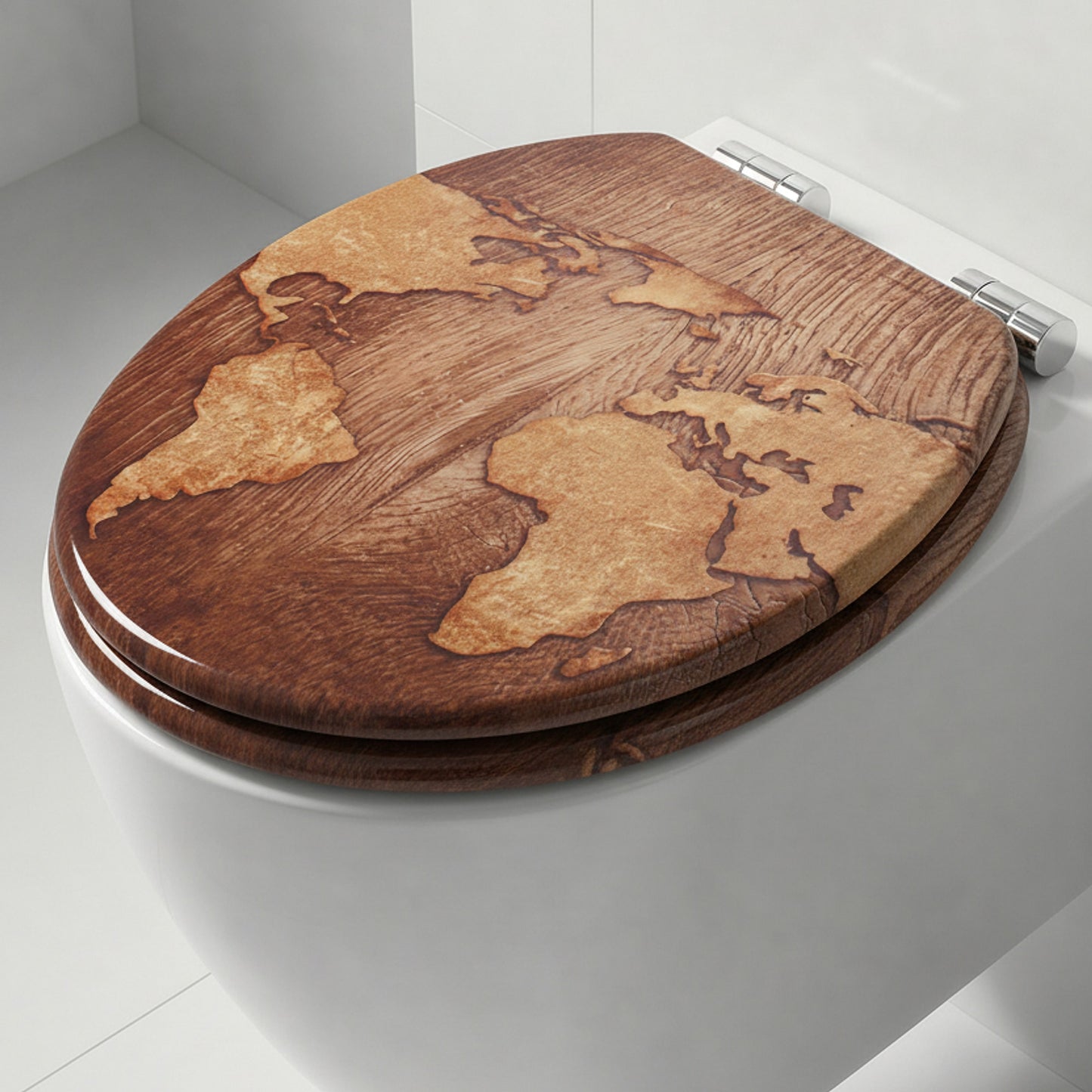 SINOBATH MDF WC-Sitz Gedruckte Muster Softclose Toilettensitz — H378