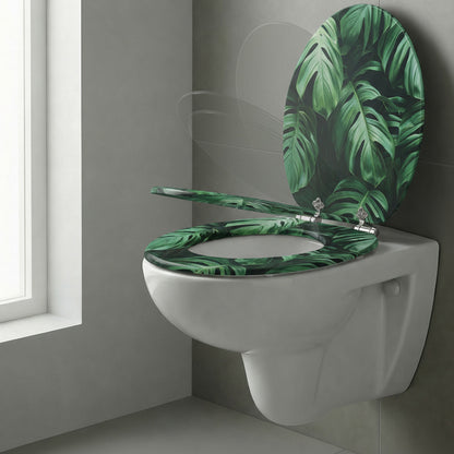 SINOBATH MDF WC-Sitz Gedruckte Muster Softclose Toilettensitz — H379