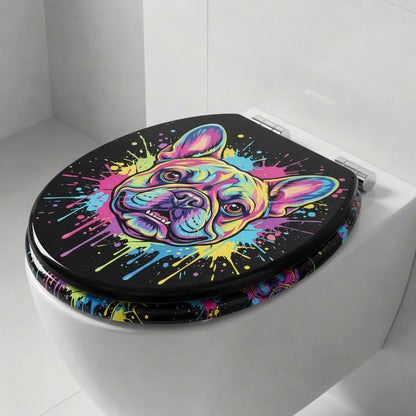 SINOBATH MDF WC-Sitz Gedruckte Muster Softclose Toilettensitz — H380