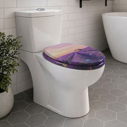 SINOBATH MDF WC-Sitz Gedruckte Muster Softclose Toilettensitz — H383