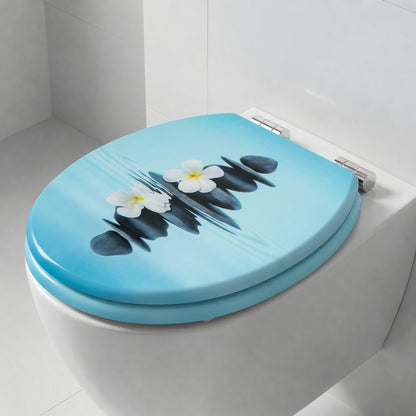 SINOBATH MDF WC-Sitz Gedruckte Muster Softclose Toilettensitz — H387