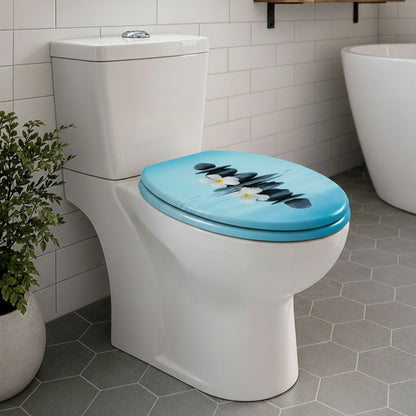 SINOBATH MDF WC-Sitz Gedruckte Muster Softclose Toilettensitz — H387