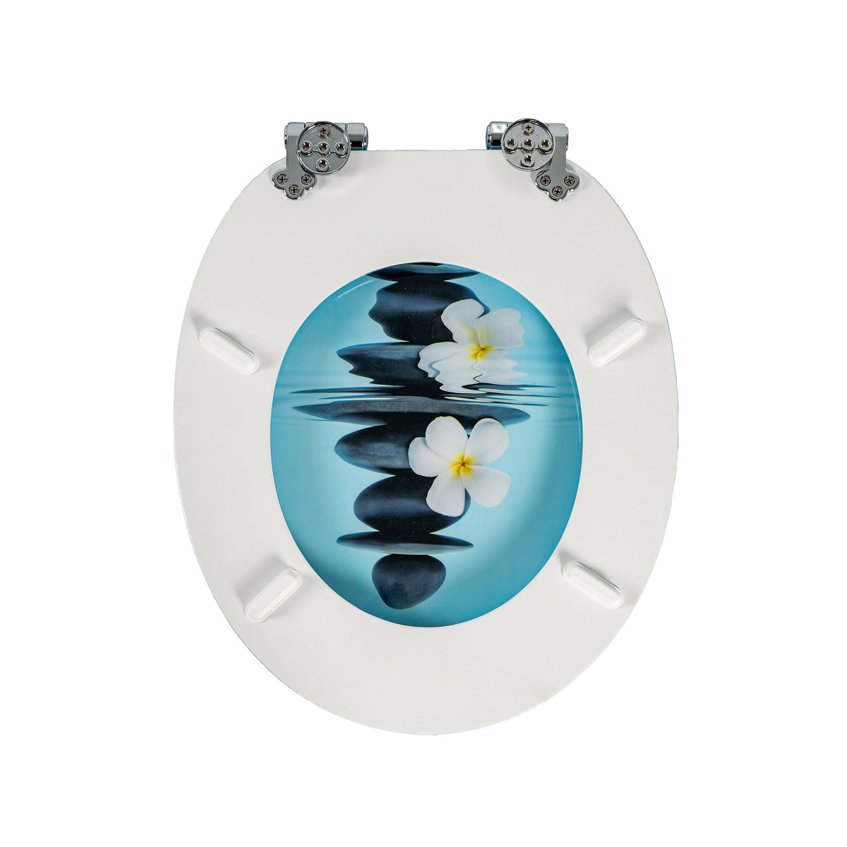 SINOBATH MDF WC-Sitz Gedruckte Muster Softclose Toilettensitz — H387