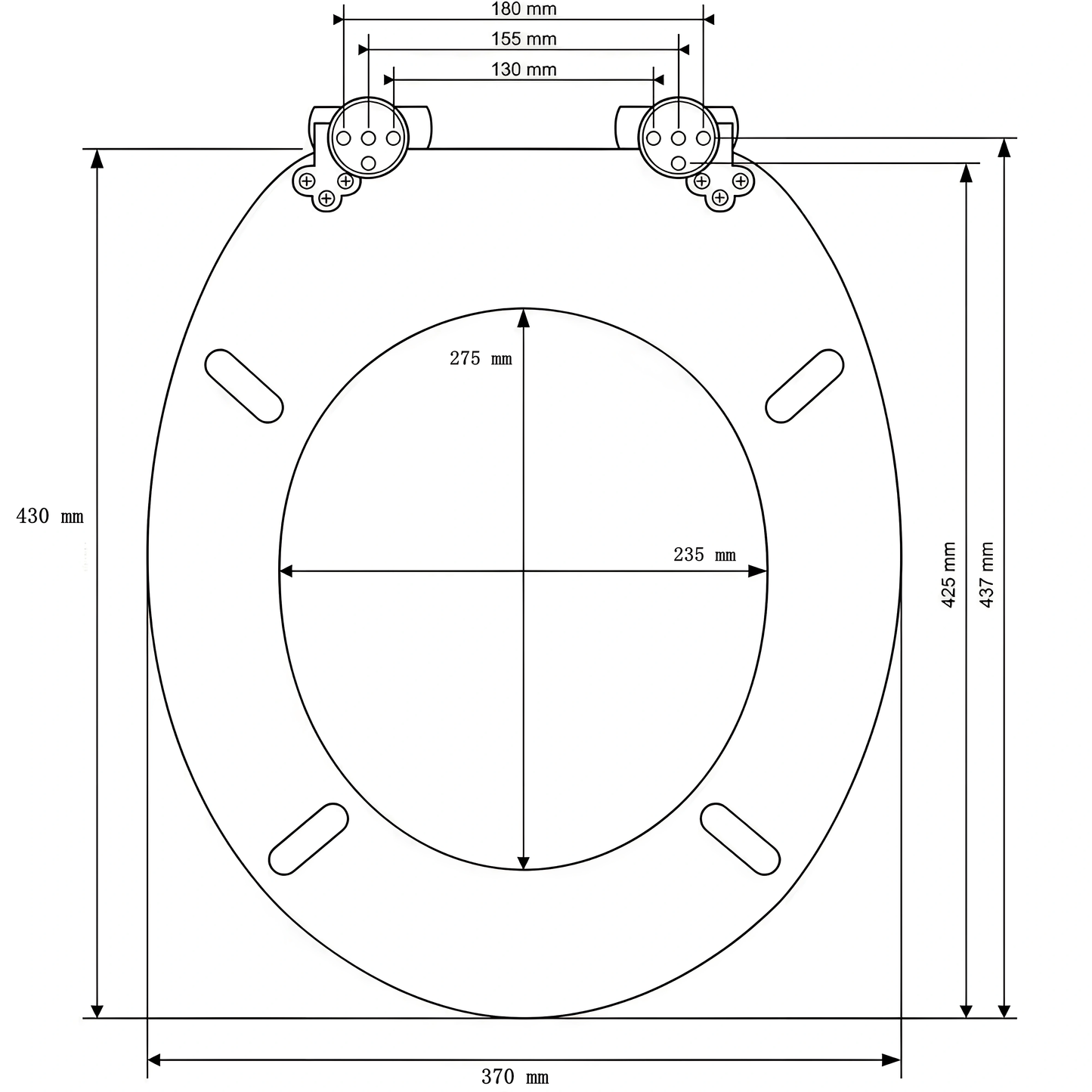 SINOBATH MDF WC-Sitz Rot Softclose Toilettensitz — A01
