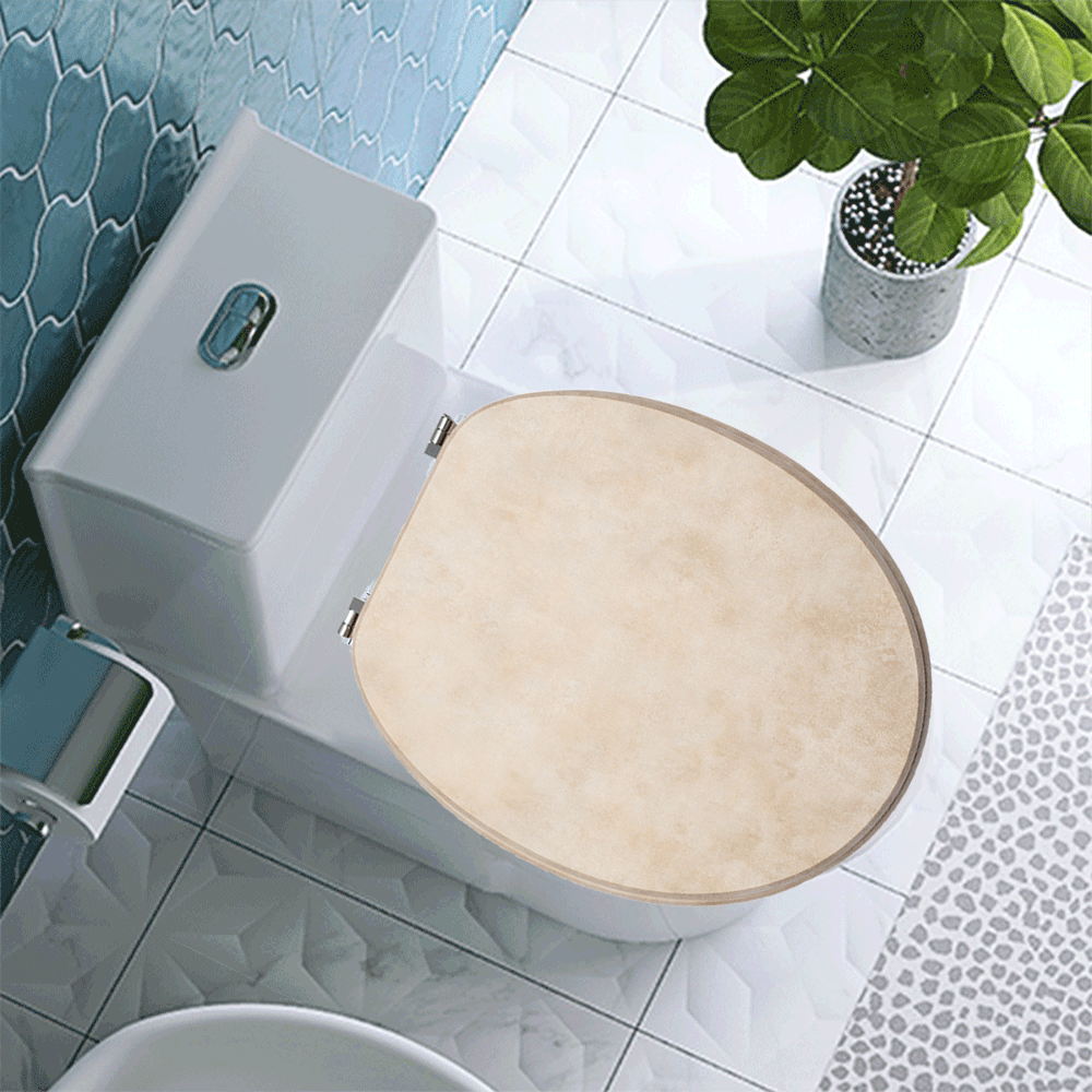 SINOBATH MDF-Holzkern, WC-Sitz Toilettensitz mit Absenkautomatik, Softclose-Scharnier(S39)