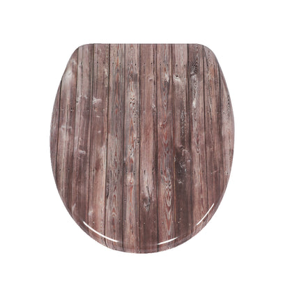 SINOBATH Duroplast WC-Sitz O-Form Marmor-Optik Absenkautomatik — UF12-235