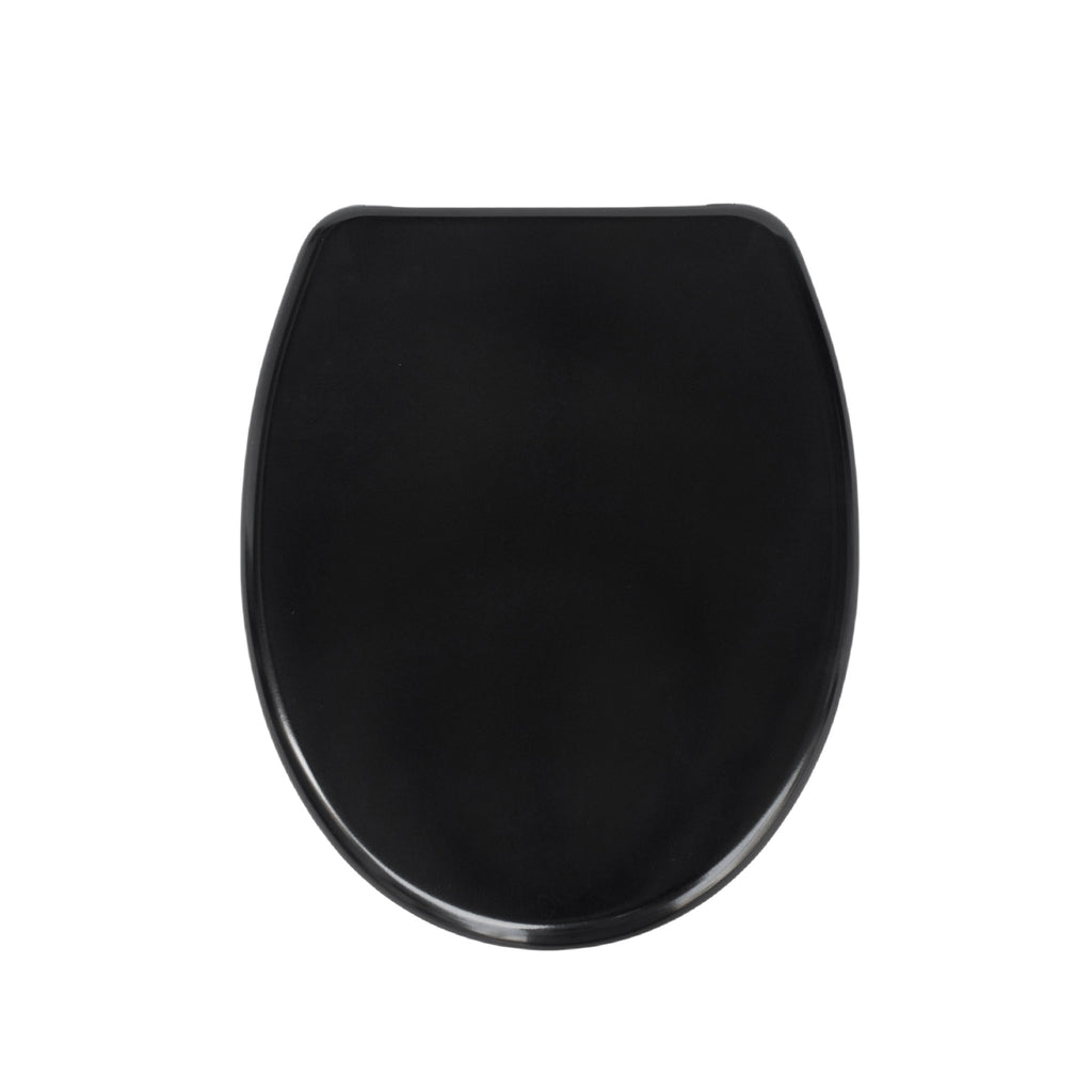 SAINOS O-förmiger Premium-Duroplast Toilettensitz Toilettendeckel, WC Sitz mit Absenkautomatik, Quick-Release Funktion für einfach Reinigung, O Form Weiß Toilettensitz mit Verstellbaren Scharnieren（UF12-B-O）