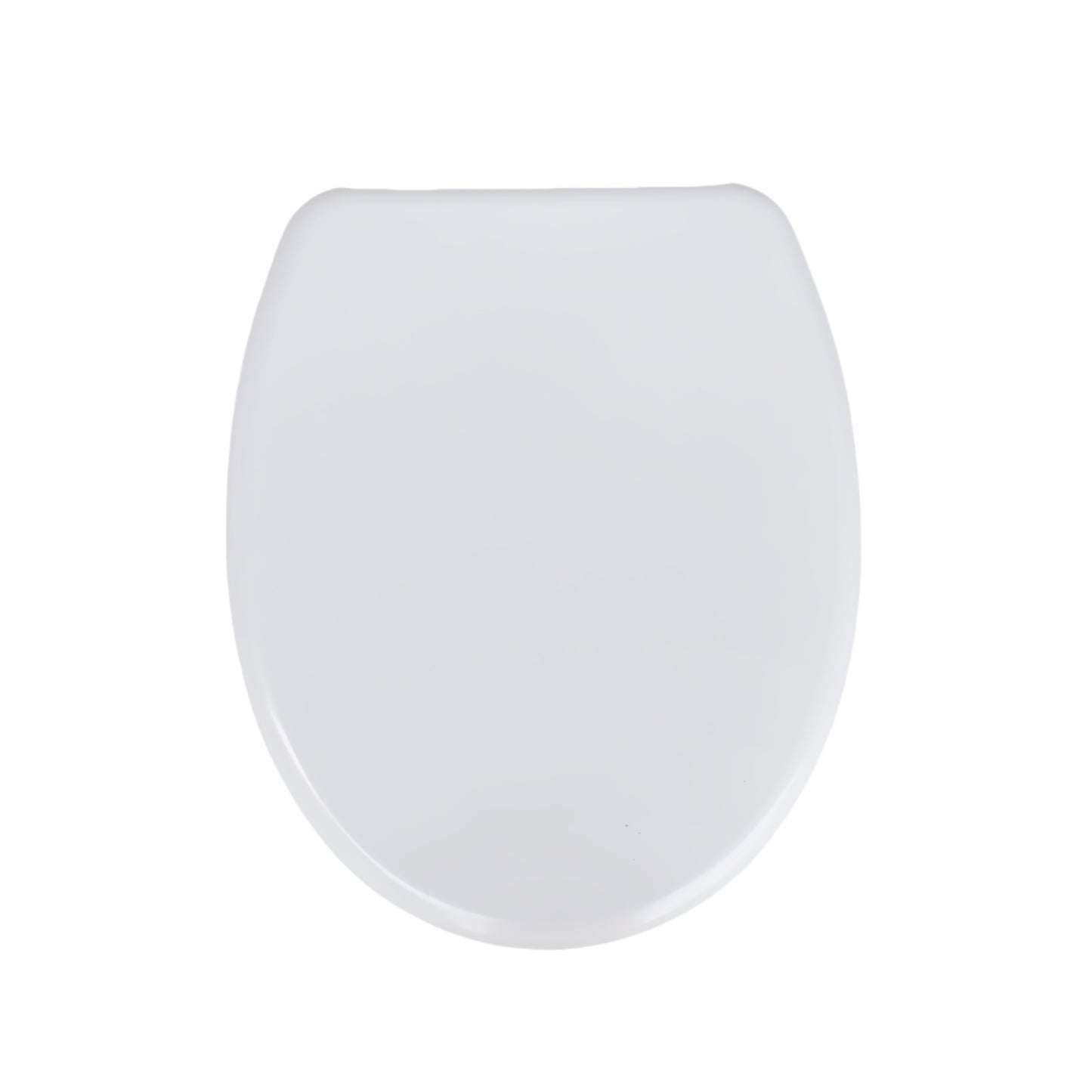 SAINOS O-förmiger Premium-Duroplast Toilettensitz Toilettendeckel, WC Sitz mit Absenkautomatik, Quick-Release Funktion für einfach Reinigung, O Form Weiß Toilettensitz mit Verstellbaren Scharnieren（UF12-W-O）