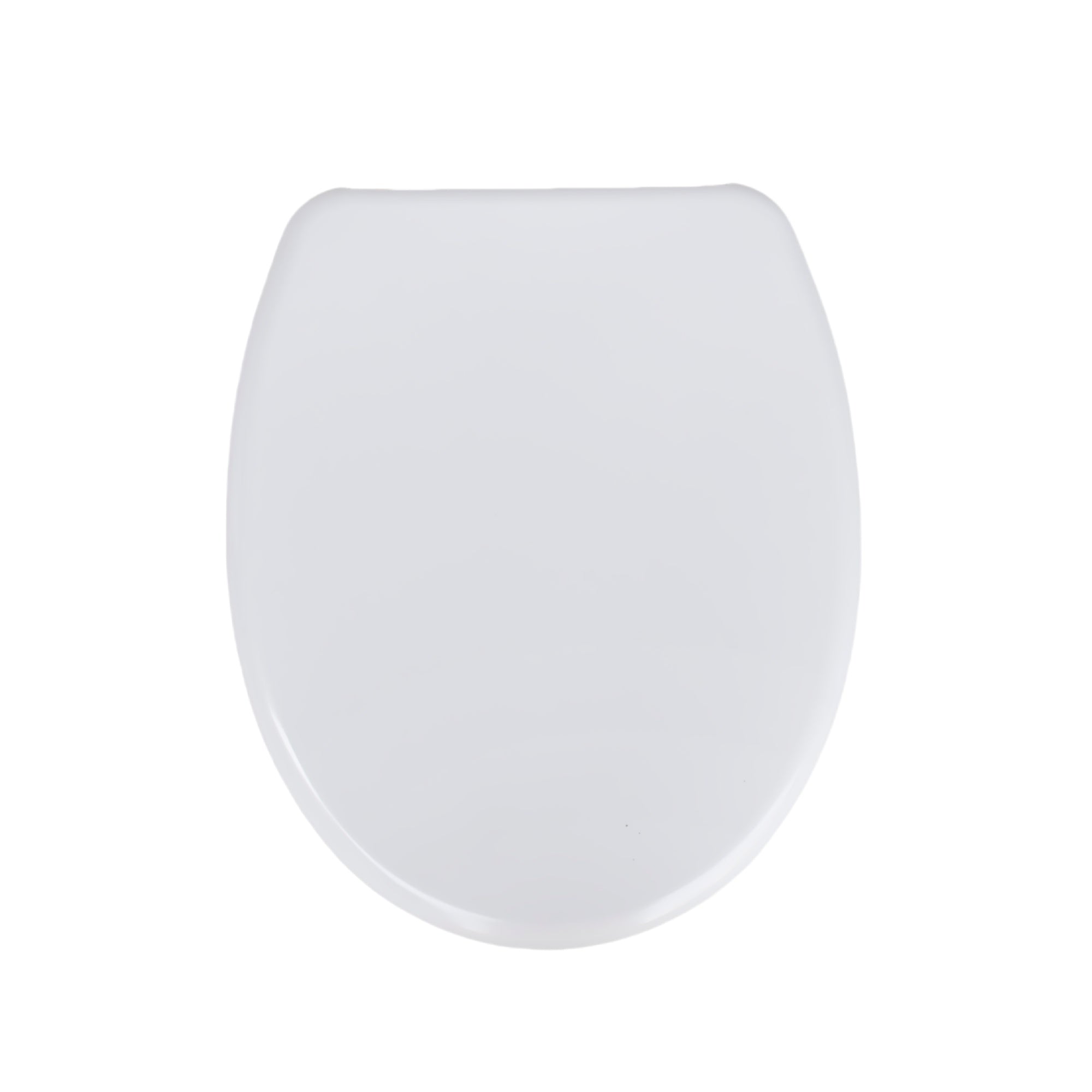 SAINOS O-förmiger Premium-Duroplast Toilettensitz Toilettendeckel, WC Sitz mit Absenkautomatik, Quick-Release Funktion für einfach Reinigung, O Form Weiß Toilettensitz mit Verstellbaren Scharnieren（UF12-W-O）