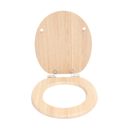 SINOBATH MDF-Holzkern, WC-Sitz Toilettensitz mit Absenkautomatik, Softclose-Scharnier (W042)