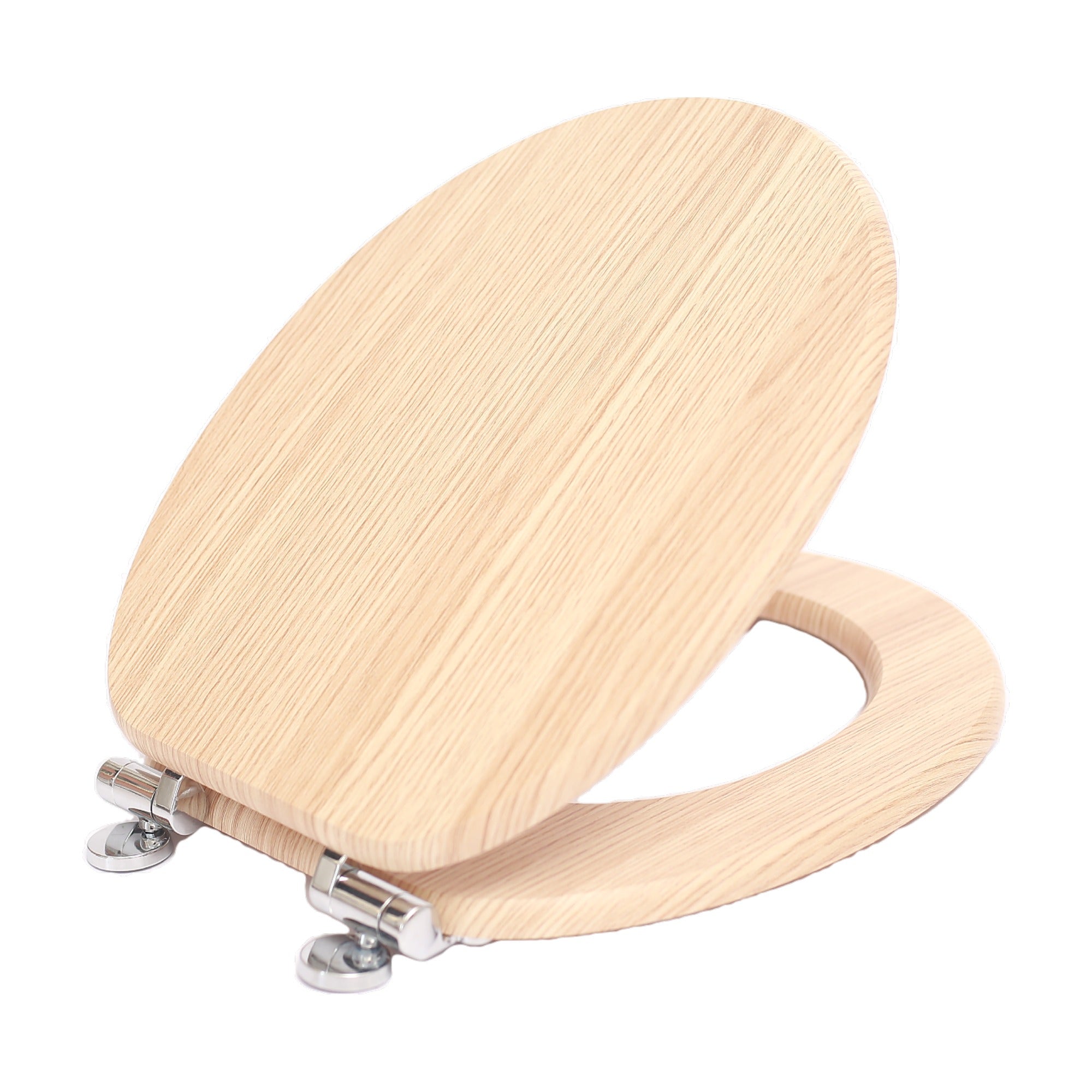 SINOBATH MDF-Holzkern, WC-Sitz Toilettensitz mit Absenkautomatik, Softclose-Scharnier (W042)