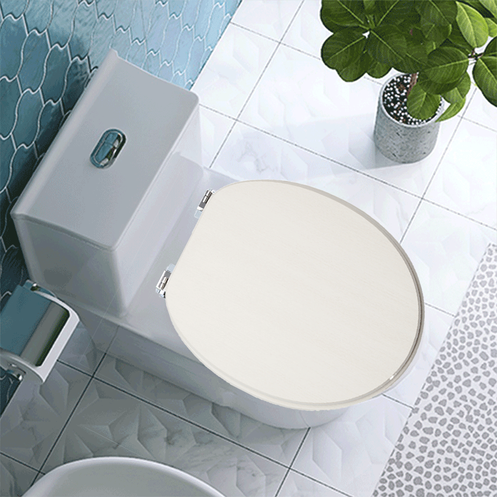 SINOBATH MDF-Holzkern, WC-Sitz Toilettensitz mit Absenkautomatik, Softclose-Scharnier (W099)