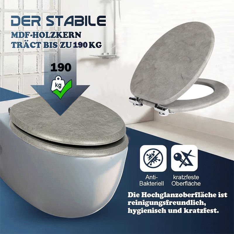 SINOBATH MDF WC-Sitz Softclose Toilettensitz — S43