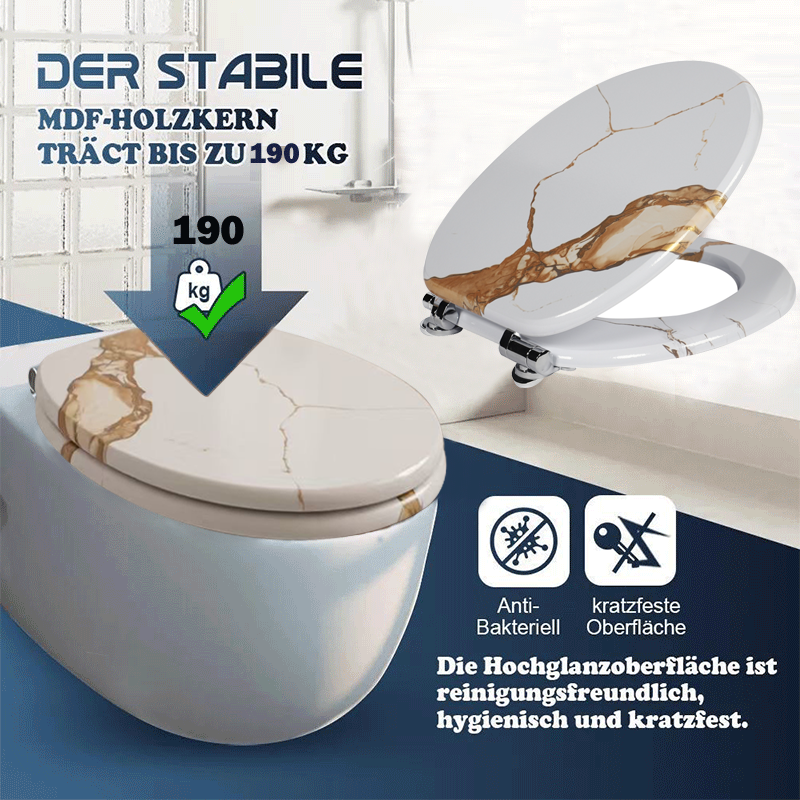 SINOBATH MDF WC-Sitz Softclose Toilettensitz — S45