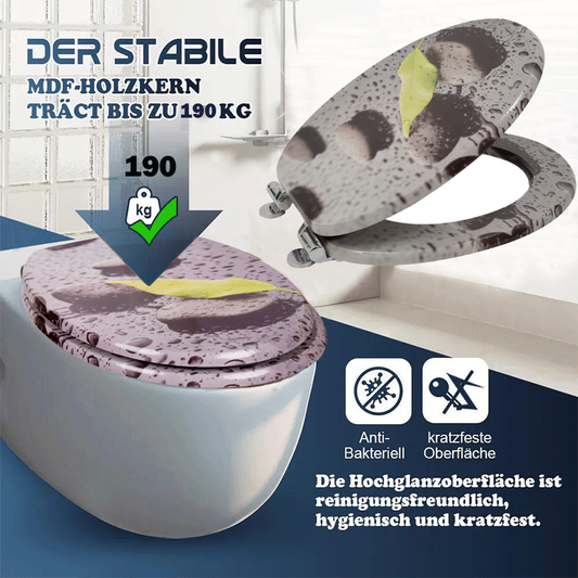 SINOBATH MDF WC-Sitz Stein Softclose Toilettensitz — H133