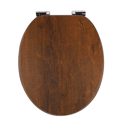 SINOBATH MDF-Holzkern, WC-Sitz Toilettensitz mit Absenkautomatik, Softclose-Scharnier(W114)