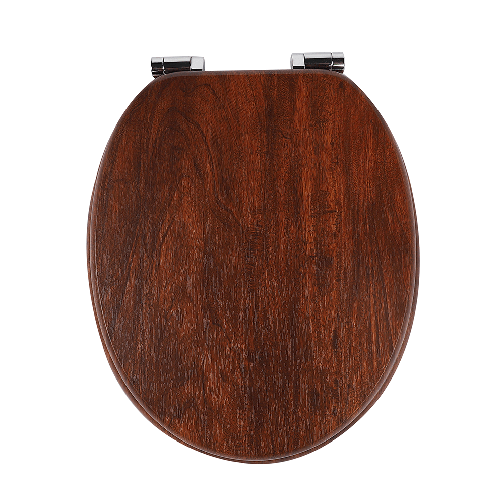 SINOBATH MDF-Holzkern, WC-Sitz Toilettensitz mit Absenkautomatik, Softclose-Scharnier(W115)