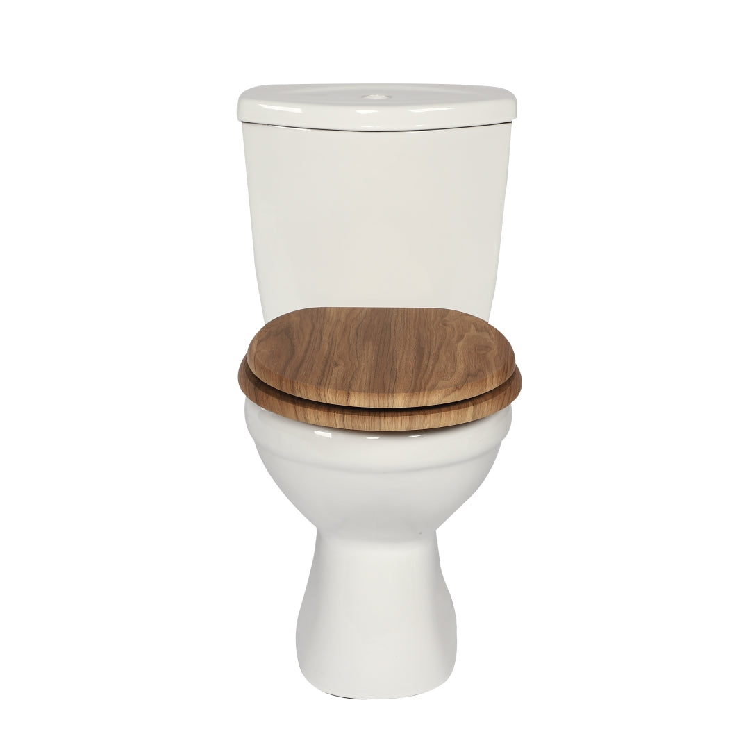 SINOBATH MDF WC-Sitz Retro-Holz Softclose Toilettensitz — W118