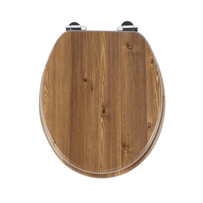 SINOBATH MDF WC-Sitz Holzmaserung Softclose Toilettensitz — W122