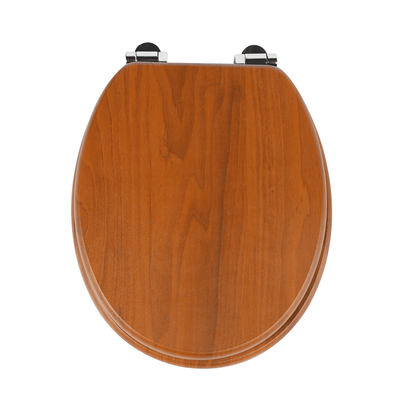 SINOBATH MDF WC-Sitz Holzmaserung Softclose Toilettensitz — W123
