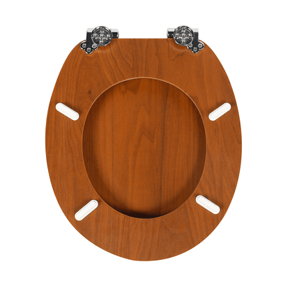 SINOBATH MDF WC-Sitz Holzmaserung Softclose Toilettensitz — W123