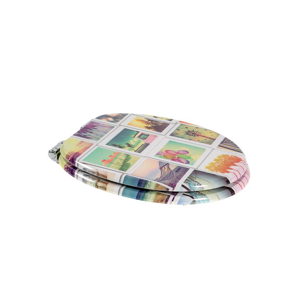 SINOBATH MDF WC-Sitz Gedruckte Muster Softclose Toilettensitz — H399
