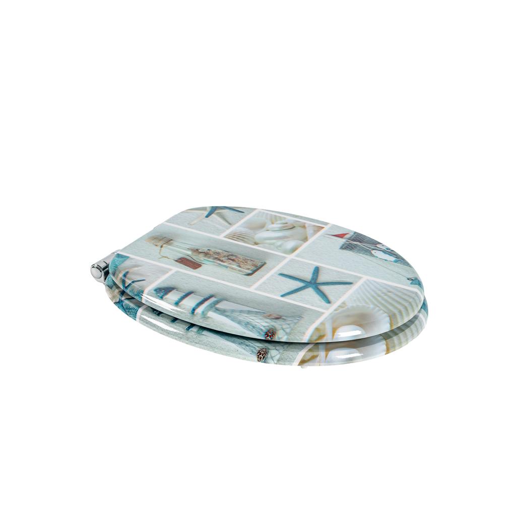 SINOBATH MDF WC-Sitz Gedruckte Muster Softclose Toilettensitz — H396