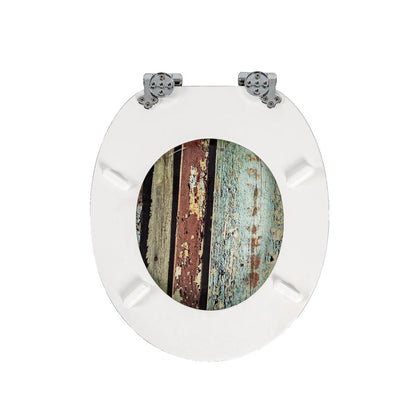 SINOBATH MDF WC-Sitz Gedruckte Muster Softclose Toilettensitz — H391