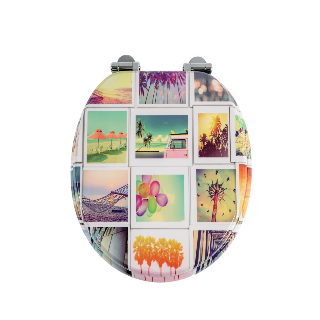 SINOBATH MDF WC-Sitz Gedruckte Muster Softclose Toilettensitz — H399