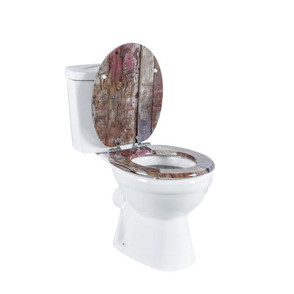 SINOBATH MDF WC-Sitz Gedruckte Muster Softclose Toilettensitz — H390