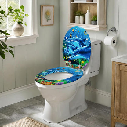 SINOBATH MDF WC-Sitz Gedruckte Muster Softclose Toilettensitz — H394