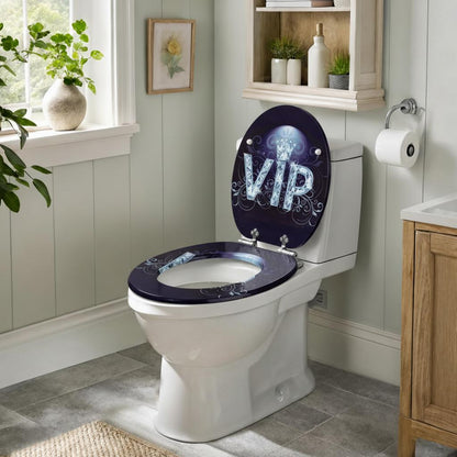 SINOBATH MDF WC-Sitz Gedruckte Muster Softclose Toilettensitz — H398