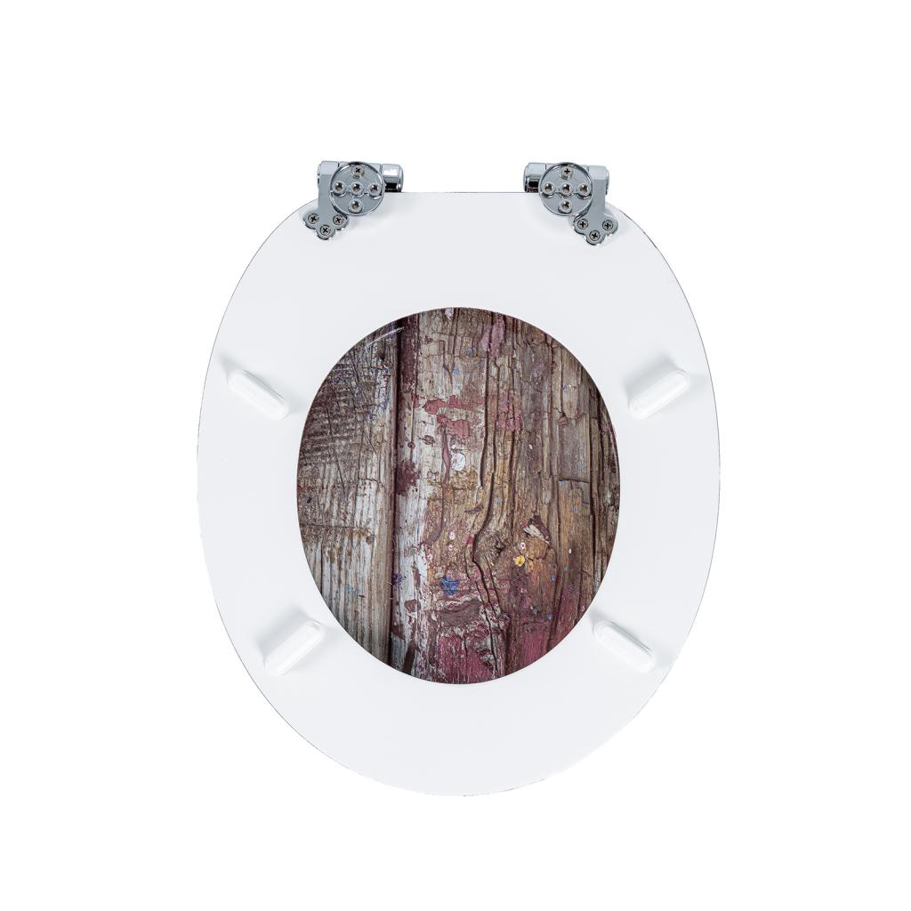 SINOBATH MDF WC-Sitz Gedruckte Muster Softclose Toilettensitz — H390