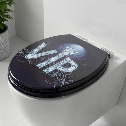 SINOBATH MDF WC-Sitz Gedruckte Muster Softclose Toilettensitz — H398